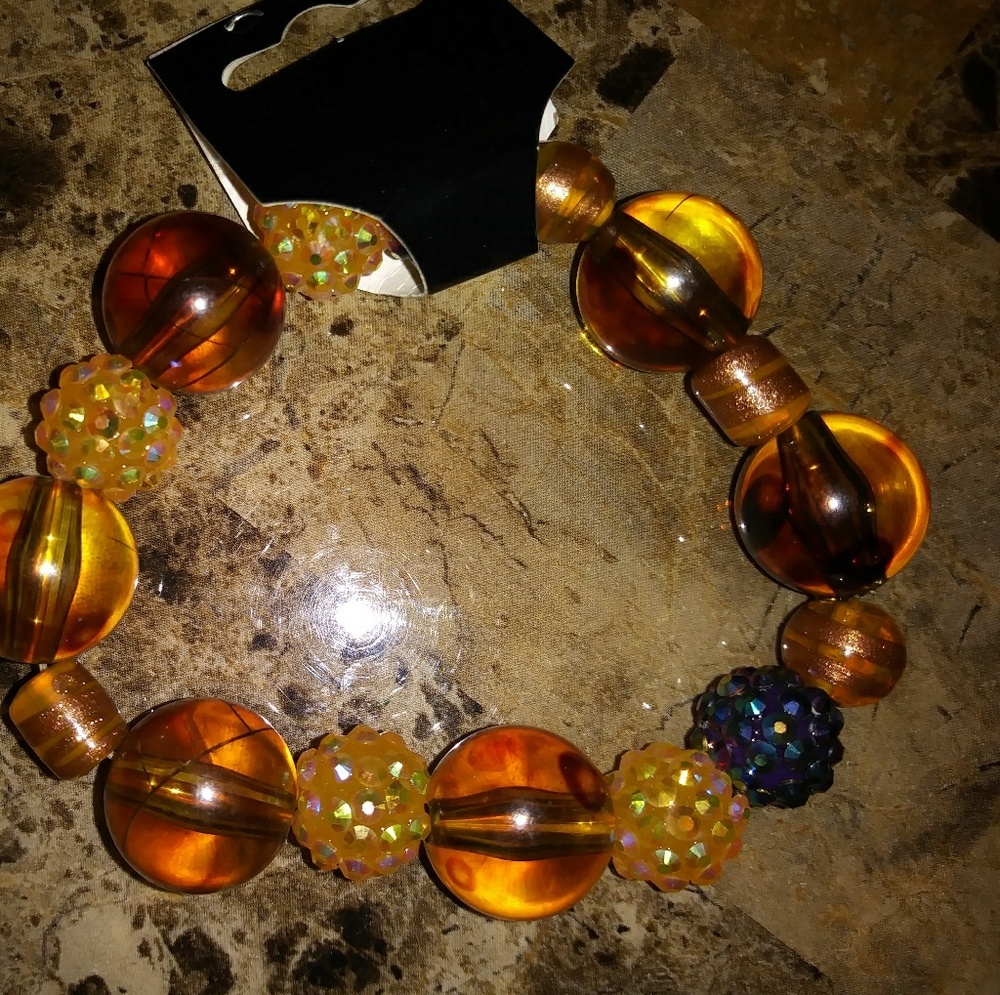 Rootbeer beaded bracelet